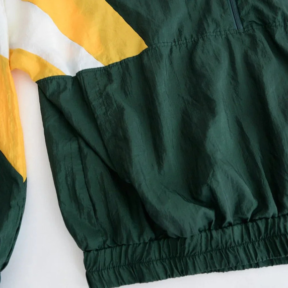 VTG Zacc Sportswear Green And Yellow Half Zip 96' World Championship Windbreaker - Picture 10 of 12